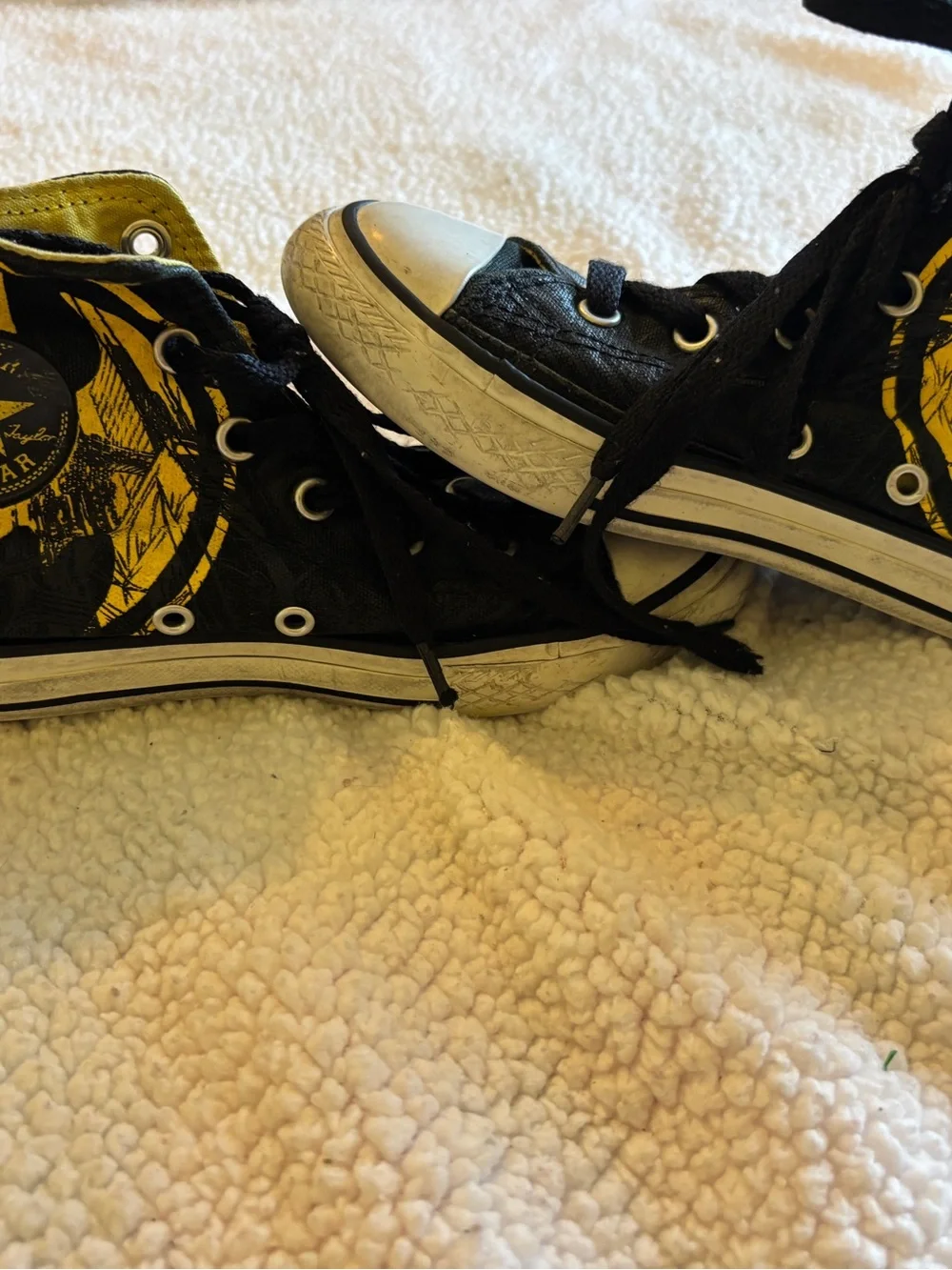 Converse DC Comics Batman Black and Yellow High-Top Kids Sneakers
